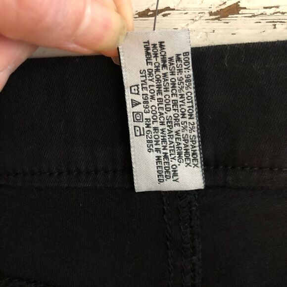 NWT Zeza B Sz XL Black Destroyed Mesh Jegg… - Picture 8 of 8